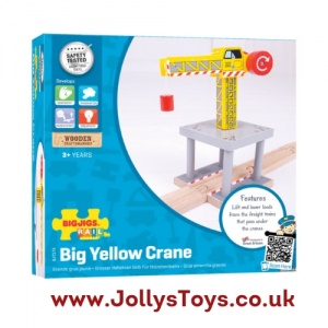 Big Yellow Crane for Wooden Rail